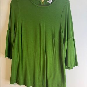 Crown & Ivy Green Long Sleeve Top
